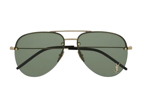 Saint Laurent CLASSIC 11 M Gold Sunglasses CLASSIC 11M 